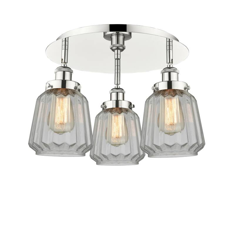 Innovations Lighting Chatham - 3 Light 18" Flush Mount