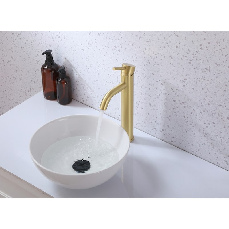 Elegant Lighting FAV-1007 Victor 1.5 GPM Vessel Single Hole Bathroom