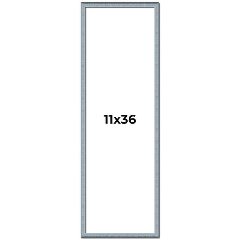 11x36 Frame Rustic Sky Blue Solid Wood Picture Frame | 0.75 Inch