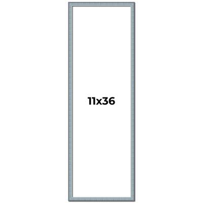 11x36 Frame Rustic Sky Blue Solid Wood Picture Frame | 0.75 Inch