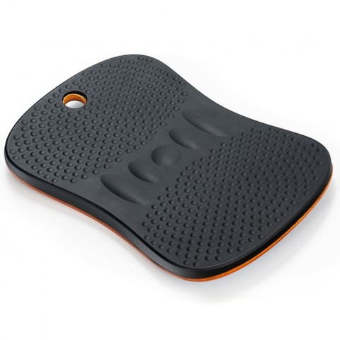 Portable Anti-Fatigue Balance Board with Raised Massage Points for Office-Black - 19.5"x 14"x 1.5"(L x W x H)