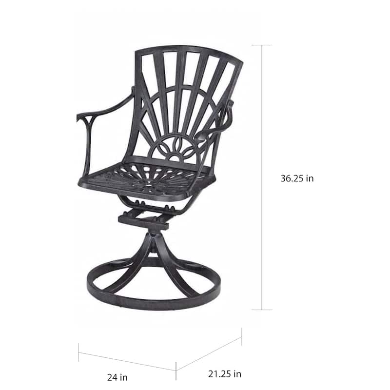 Grenada Outdoor Swivel Rocking Chair by homestyles