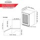 preview thumbnail 5 of 9, 48-Bottle Stainless Steel 24 in. Single Zone Compressor Wine Cooler - 24 in.