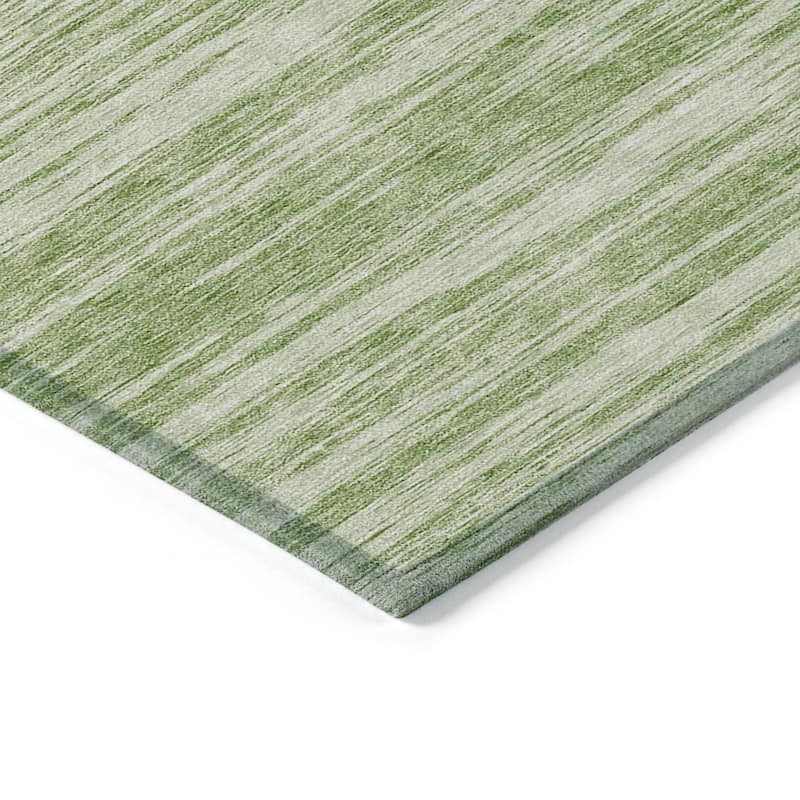 Machine Washable Indoor/ Outdoor Casual Ombre Chantille Rug