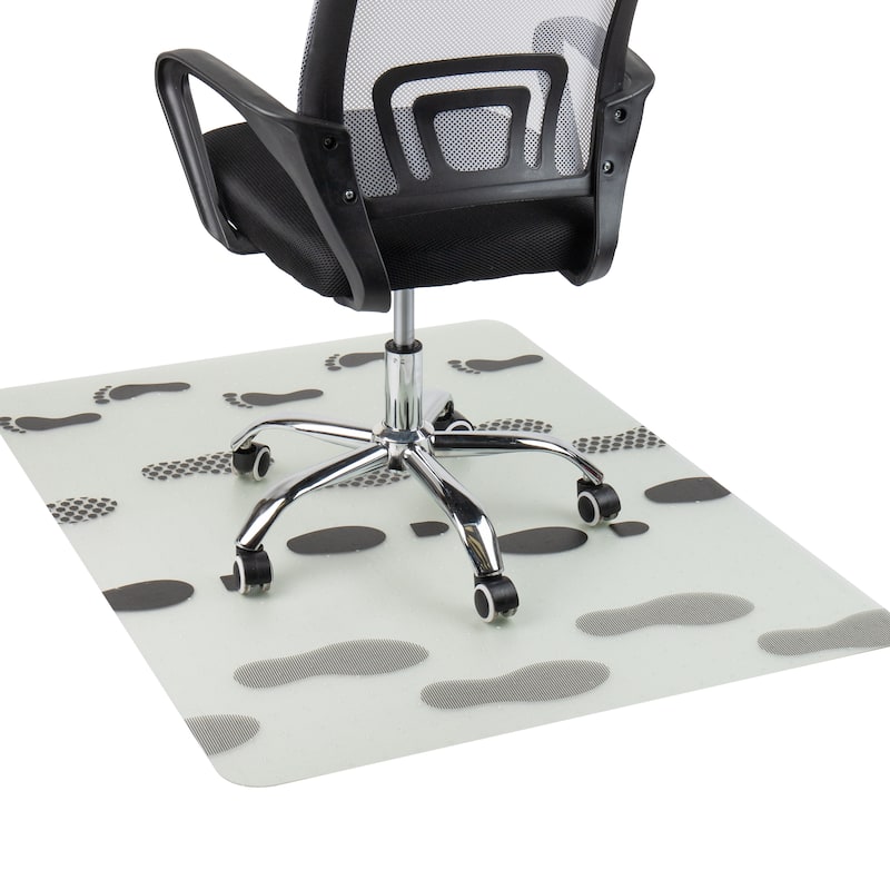 Mind Reader Office Chair Mat, AntiSkid with Carpet Gripper, 47.25 x 35