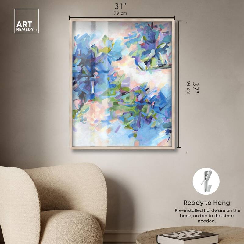 Blue Botanicals Shadowbox by Art Remedy