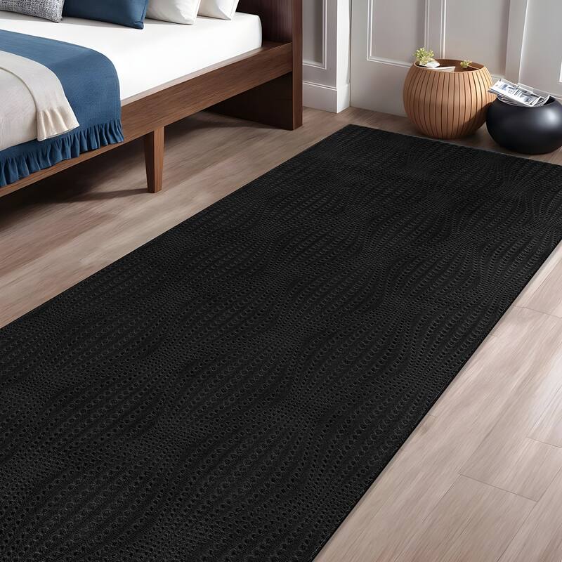 Beverly Rug Serenity Solid Modern Non Slip Soft Indoor Area Rug