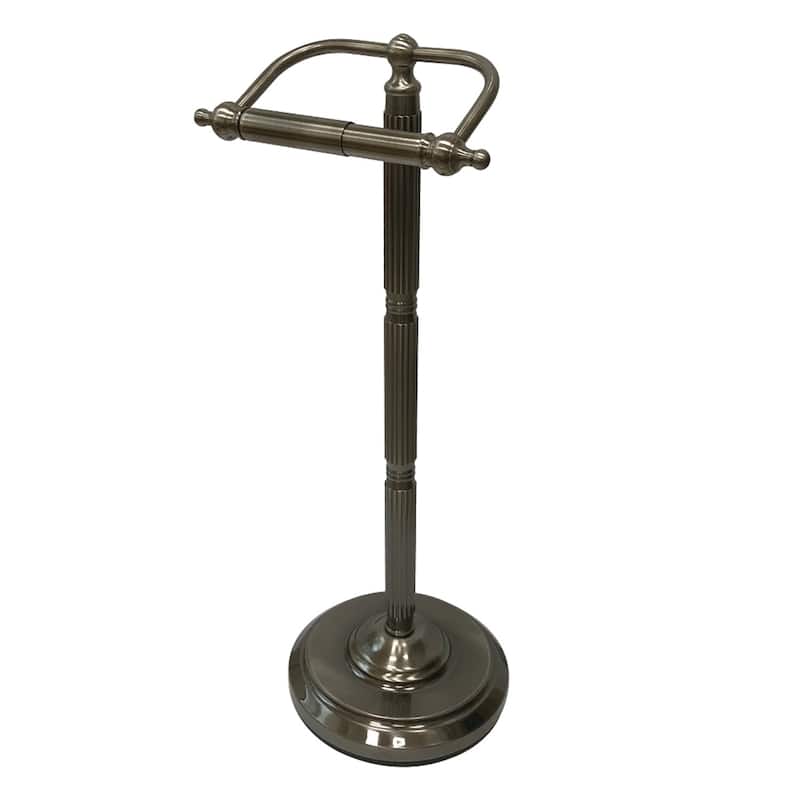Georgian Freestanding Toilet Paper Holder in Matte Black