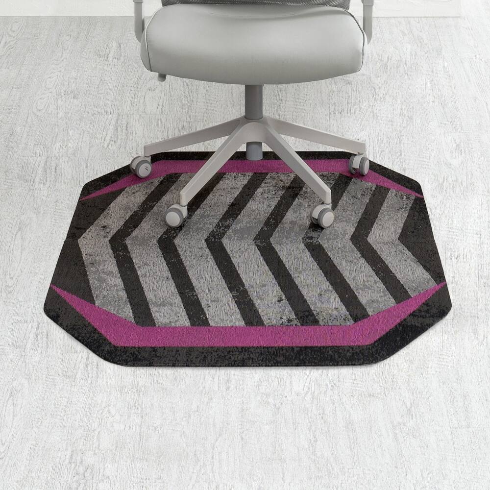 Jani Gaming Chair Mat - Anti-Slip Ergonomic Rug and Chairmat Combo for Home Office, Hard Floor Protector with Smooth Glide