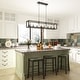 preview thumbnail 33 of 36, Modern Farmhouse 8-light 48In Rectangle Linear Chandelier for Dining Room with UL Certified