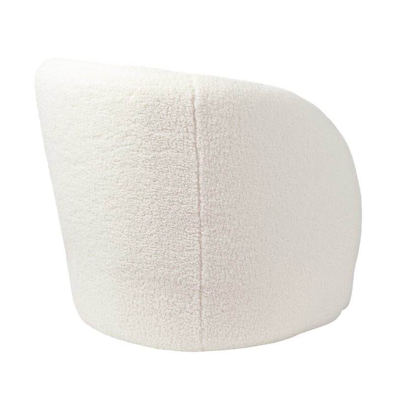 Liorin Fully Padded Boucle Accent Chair with Curved Back