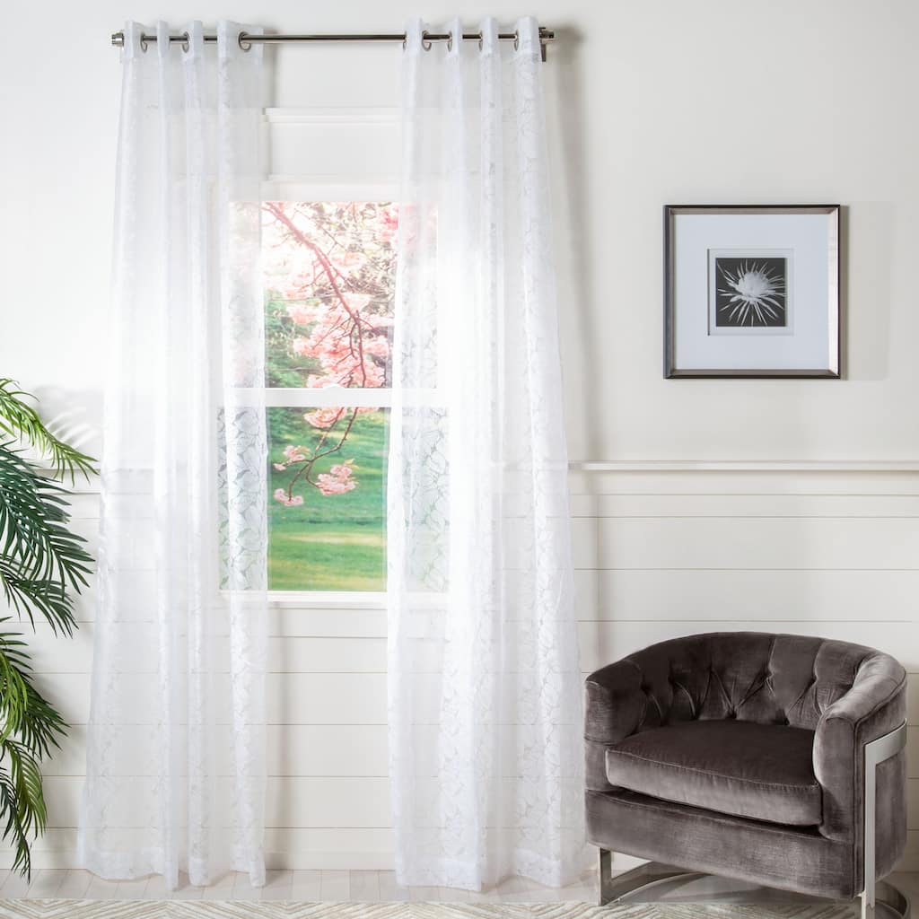 SAFAVIEH Vinciane Sheer Window Curtain Panel