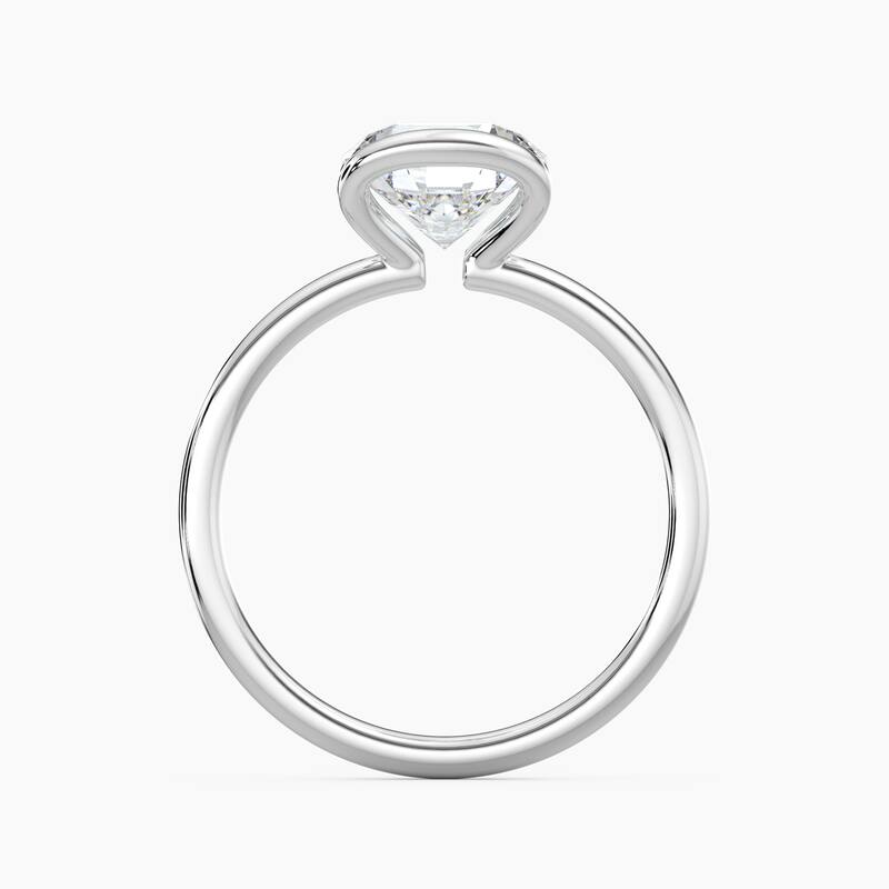 Auriya 14K Gold Lab Grown Diamond Round Large Loop Solitaire Engagement Ring 1.00 - 5.00ct. tw. (F-G, VS)