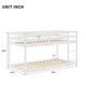 preview thumbnail 4 of 8, Stylish & Simple Twin over Twin Floor Bunk Bed, Low Height Design, Safety and Quality Guaranteed, Stylistic Elements, White