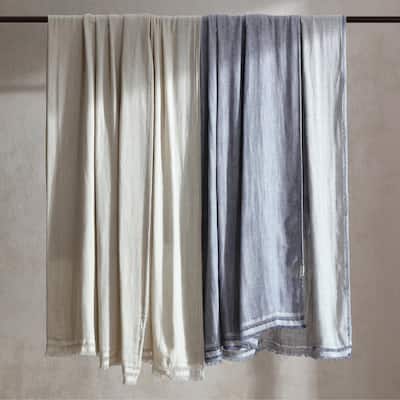 Calvin Klein Fine Weave Solid Throw Blanket