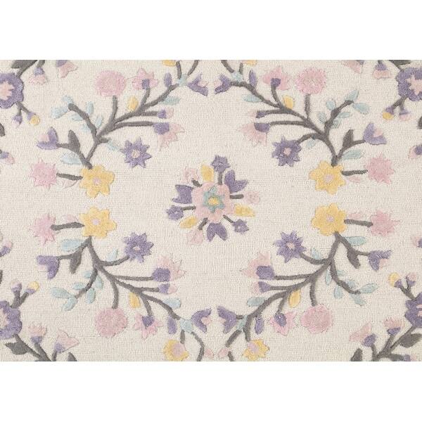 slide 2 of 3, 5X8 Area Rug Floral Garden - 5' x 8'