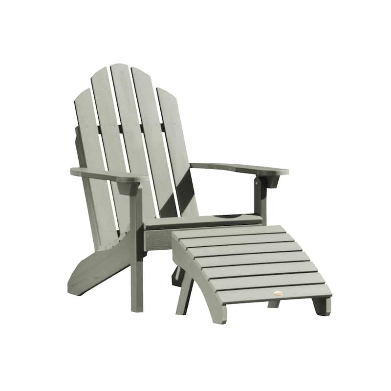 Outdoor Chair and Ottoman Set - Eucalyptus