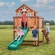 preview thumbnail 2 of 12, Backyard Discovery Echo Heights Cedar Wooden Elevated Kids Playhouse - 6'3" x 10'0"