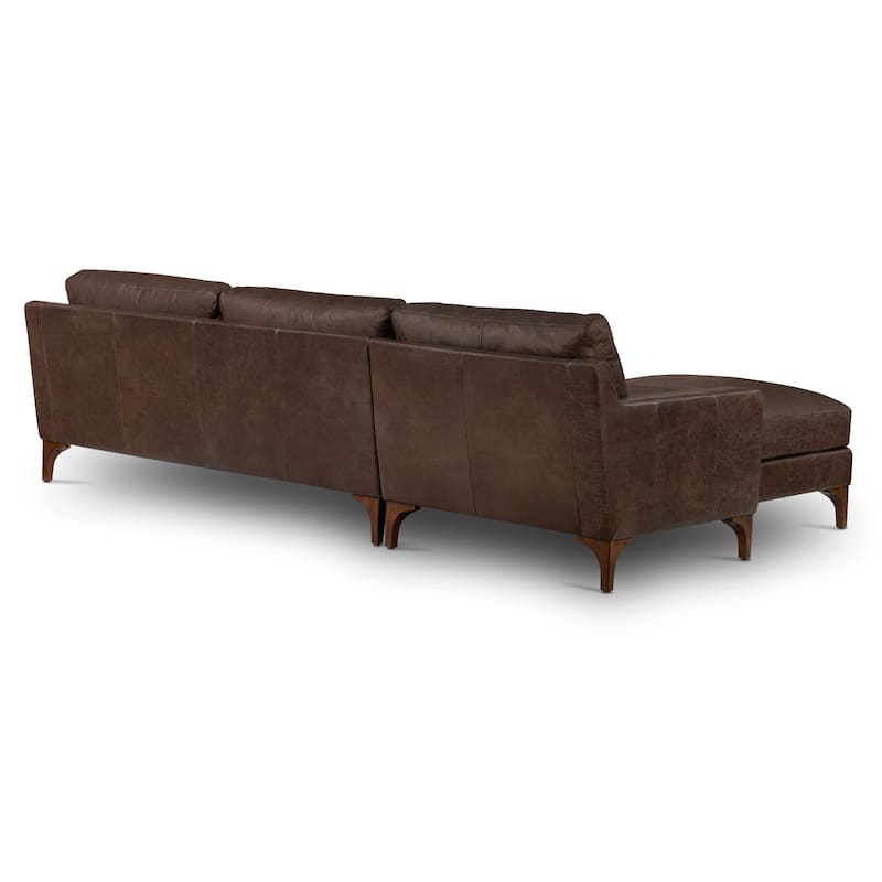 Poly & Bark Sorrento Sectional - Genuine Italian Leather