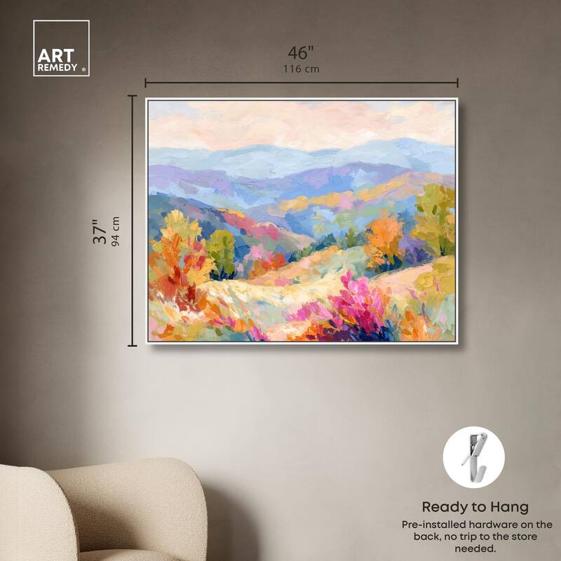 Colorful Valley II Canvas by Art Remedy