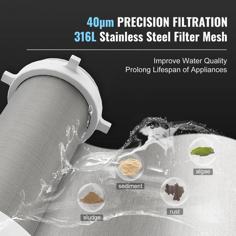 Spin Down Filter for Whole House Water Filtration Systems