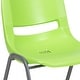 preview thumbnail 60 of 87, 5 Pack 880 lb. Capacity Ergonomic Shell Stack Chair with Metal Frame