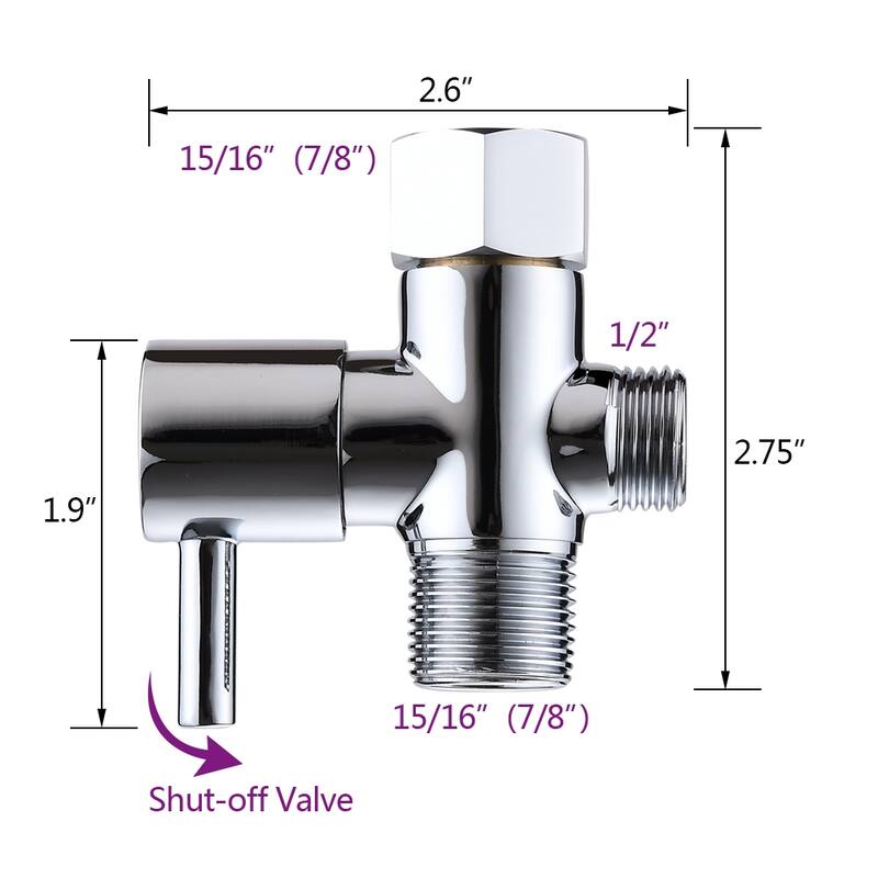 Proox Stainless Steel Handheld Brushed Bidet Sprayer Set