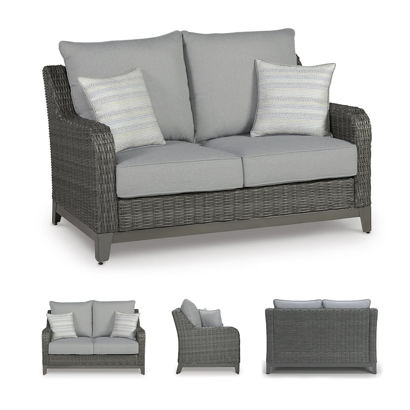 Signature Design by Ashley Elite Park Outdoor Loveseat - 57"W x 36"D x 33"H