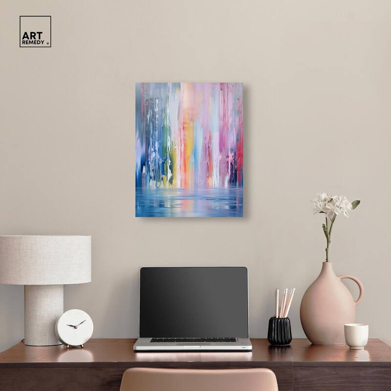 Painted Streams Canvas by Art Remedy, Gallery Wrapped