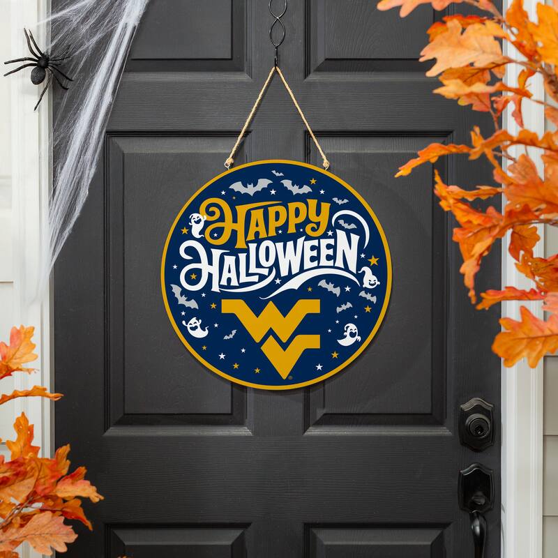 West Virginia University 18" x 18" Halloween Door Décor Wall Sign