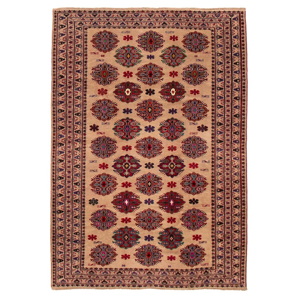 Teimani Tan Rug 6'8" x 9'3" - 6'8 x 9'3