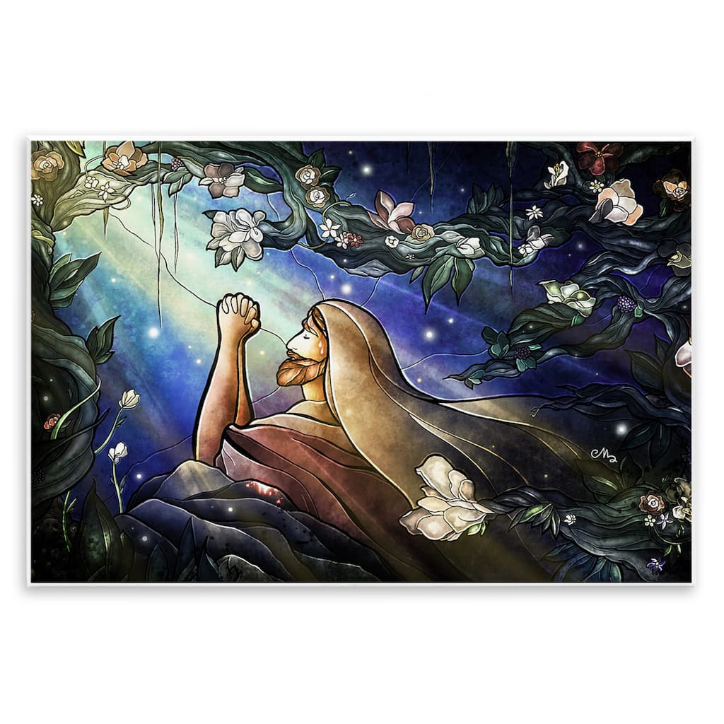 Stupell Religious Gethsemane Prayer Wall Plaque Art Design By Mandie Manzano