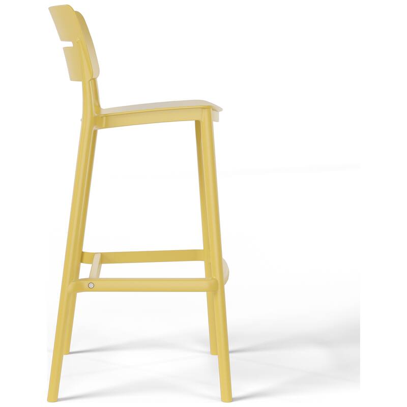 Frond and Form 29.5 Inch Outdoor Bar Stool (Set of 2)