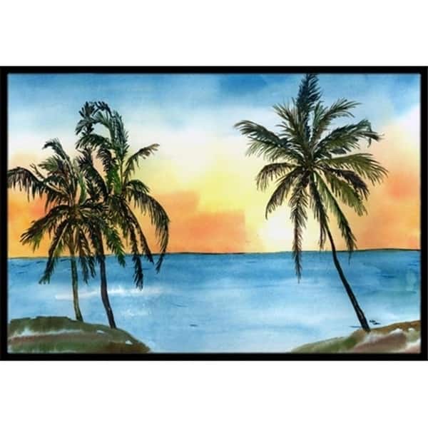Carolines Treasures 8551jmat Palm Tree Indoor Or Outdoor Doormat 24 X 36 In