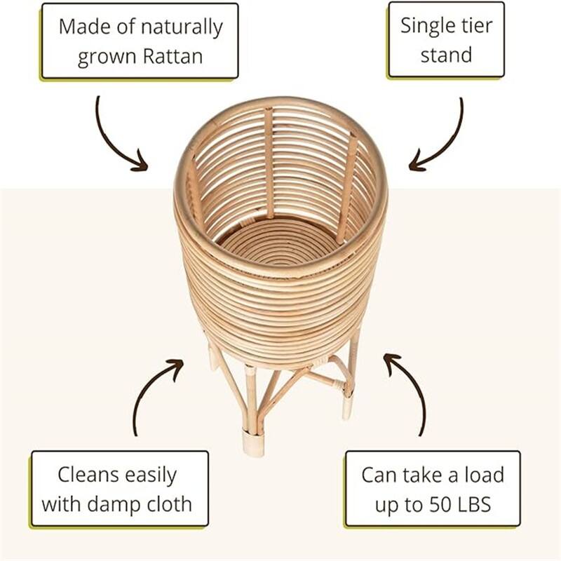 Rattan Indoor Plant Stand