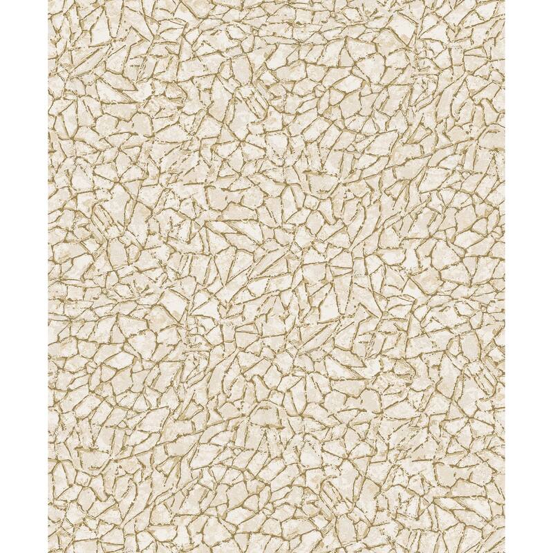A-Street Prints Soma Gold Metallic Crackling Wallpaper