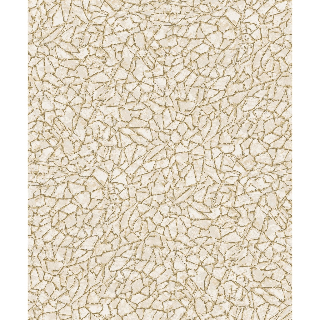 A-Street Prints Soma Gold Metallic Crackling Wallpaper