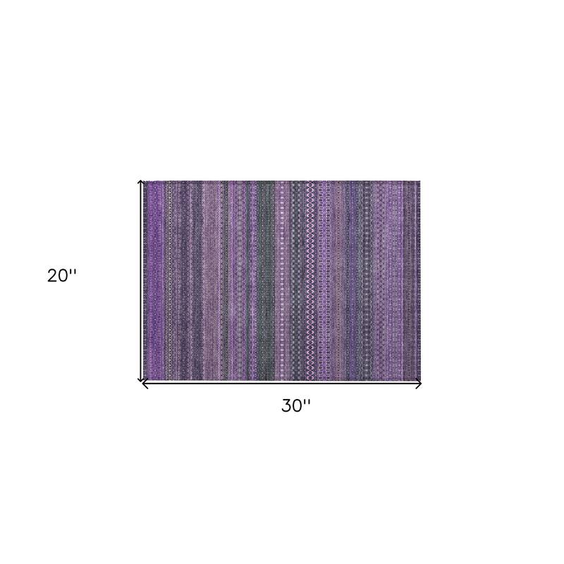 Lamo Stripe Weather Resistant Timeless Fusion Outdoor Rug