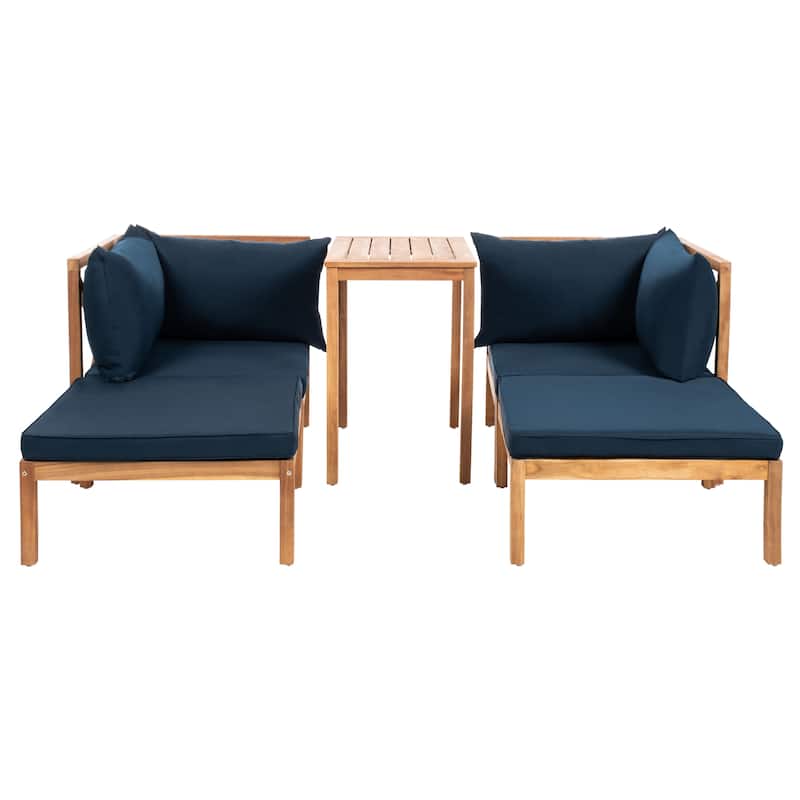SAFAVIEH Outdoor Living Ronson 5 Pc Sectional Set - 26.9 x 26.9 x 26.8