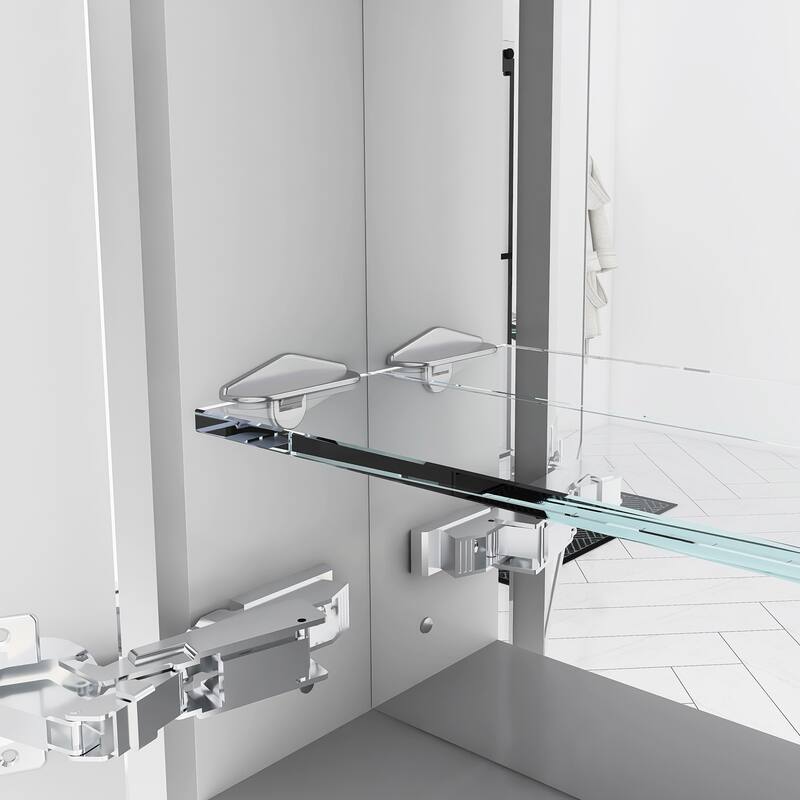 Rectangular Aluminum Medicine Cabinet with Mirror