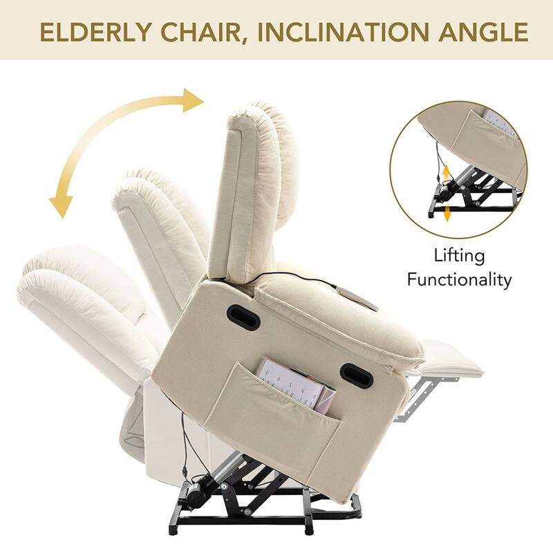 Power Lift Massage Recliner with Heat, Vibration Massage and Storage