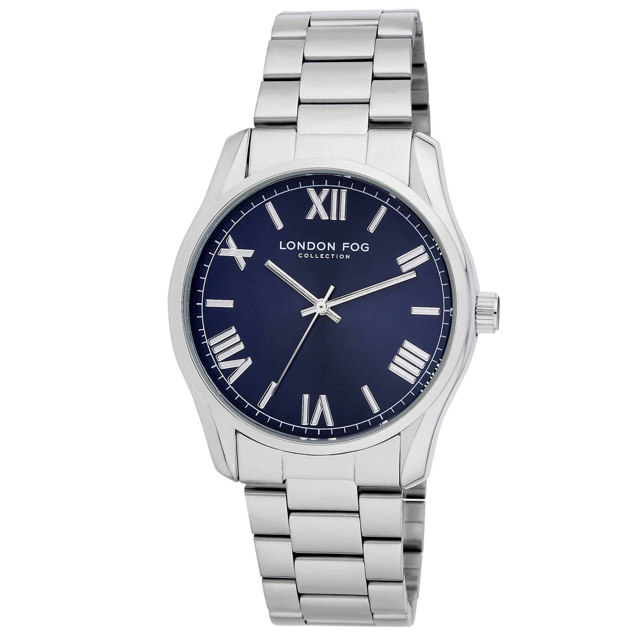London Fog Inverness Gold Blue Dial Unisex Bracelet Watch NWT London Fog Inverness 36mm Gold Bracelet Watch - Walmart.com main image 4