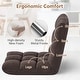 preview thumbnail 4 of 5, Yaheetech Floor Folding Gaming Sofa Chair Portable Padded Lounge Chair with Backrest
