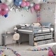 preview thumbnail 2 of 15, Modern Full Size Loft Bed with Retractable Writing Desk and 4 Drawers and Lateral Portable Desk and Shelves
