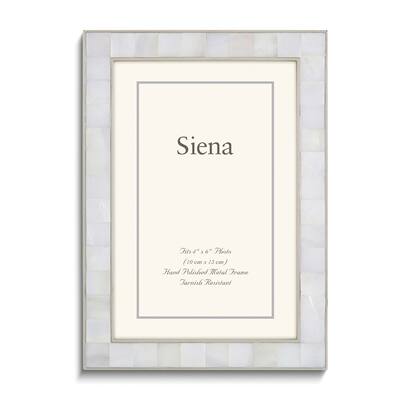 Curata Silver-Tone Mother of Pearl 4x6 Frame