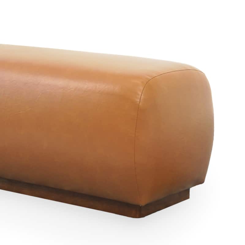 Hadley 47" Wide Elegant Modern Japandi Style Upholstered Bench