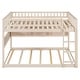 preview thumbnail 24 of 36, Convertible Bunk Bed with LED Storage Wall & Pegboard by Harper&Bright Designs