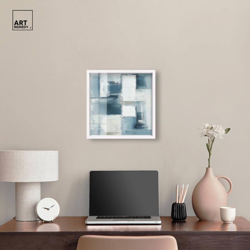 Deconstructed Blue I Shadowbox by Art Remedy