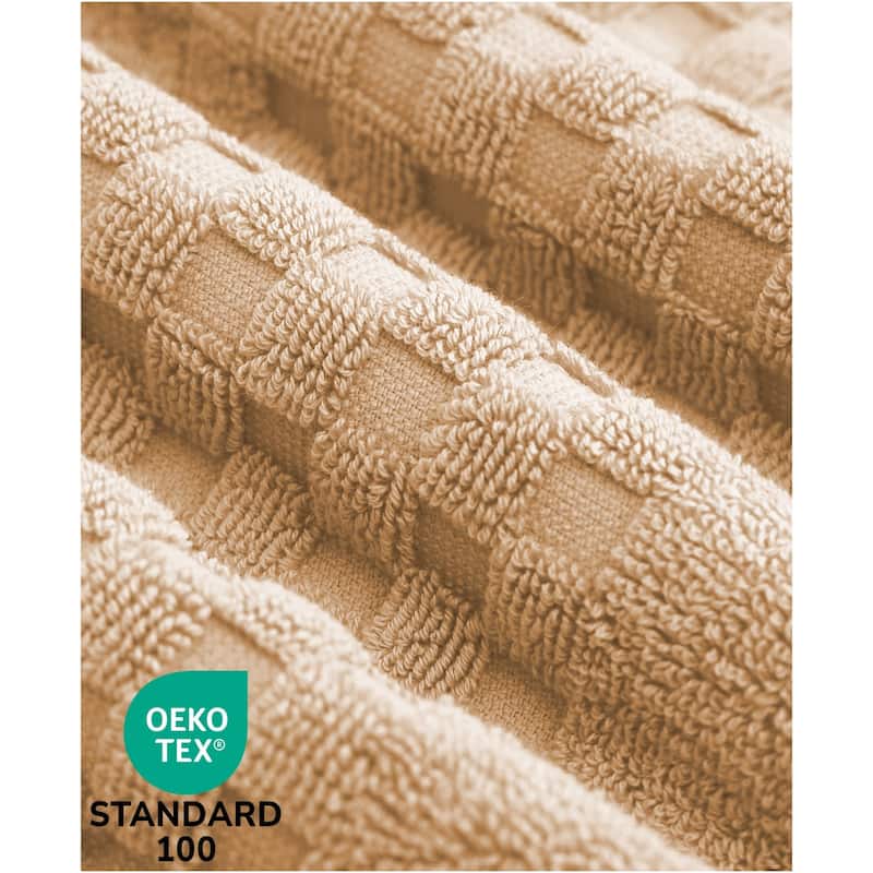 Feather and Stitch NY 650 GSM Premium Cotton 6 Piece Towel Set Super Absorbent Quick Dry Spa Quality
