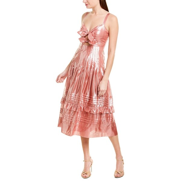 rebecca taylor pink metallic dress Pink Ruffle Rebecca Taylor Metallic Dress Rebecca Taylor Metallic Dress 2025